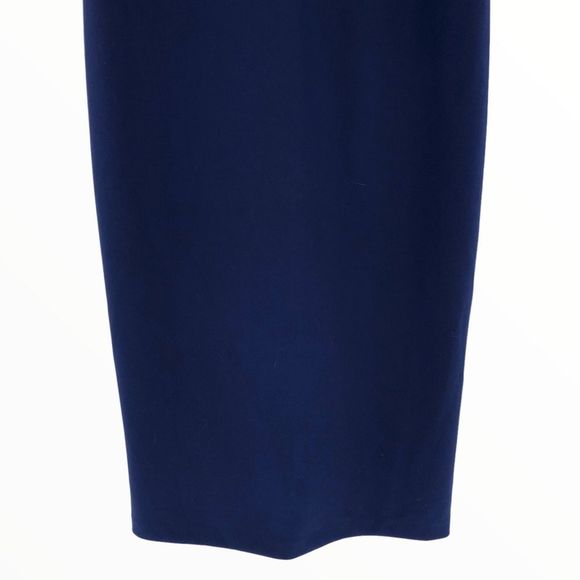 Maggy London Evening Blue Cap Sleeve Rhinestone Neckline Sheath Dress NWT 14 - Picture 4 of 14